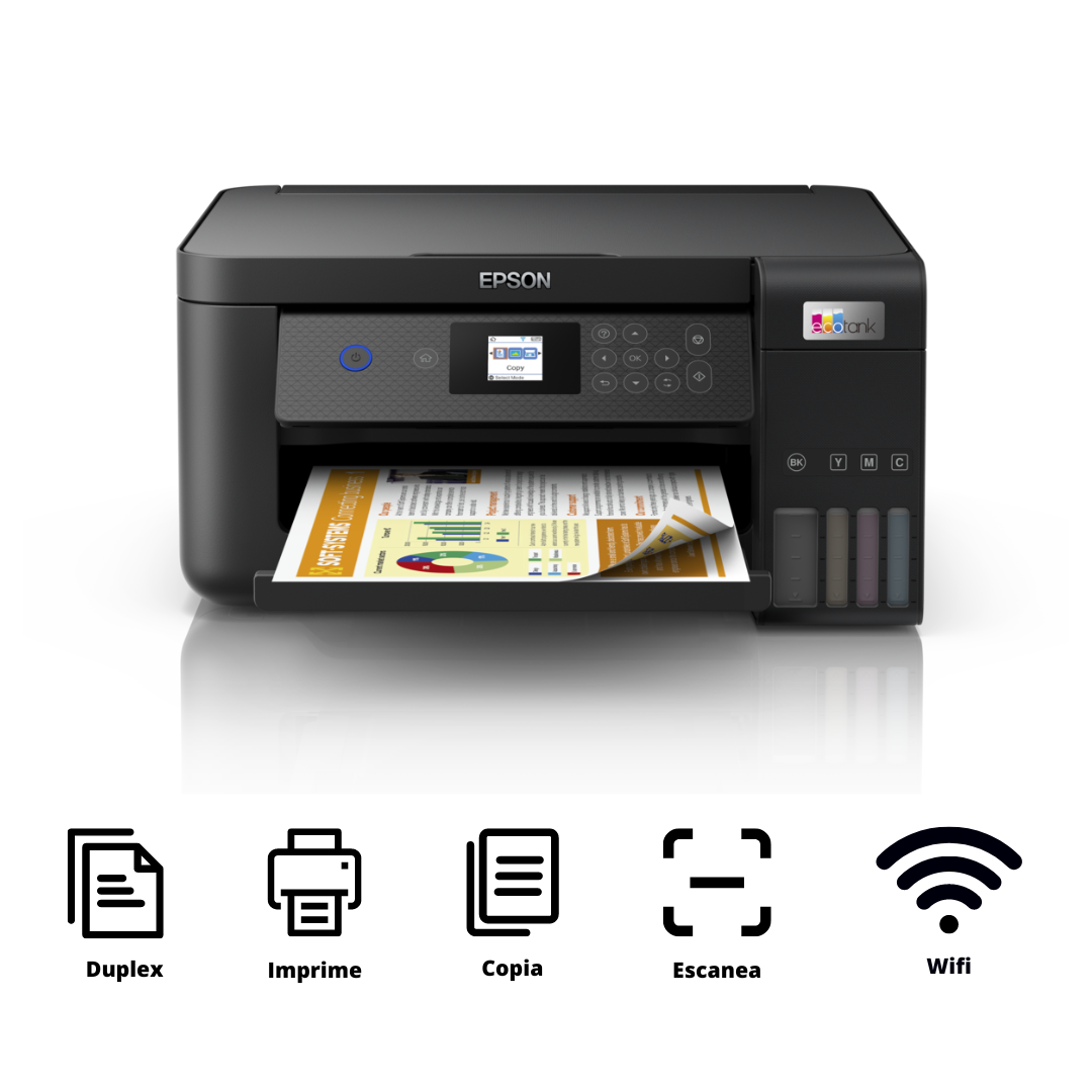 Impresora Multifuncional de tinta Epson EcoTank L4260, imprime