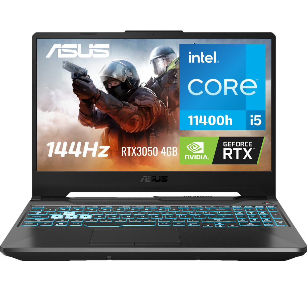 Laptop Asus Tuf Fx506hc-hn004 Intel Core I5 11400h (11 Va) Ram 16gb Ssd  512gb 15.6” 144hz *nvidia Geforce Rtx 3050 4gb* Freedos Esp Gray Metal Wifi- 6 *gratis Mouse Trust Gtx950 Gamer*- 90nr03t1-m04530 |